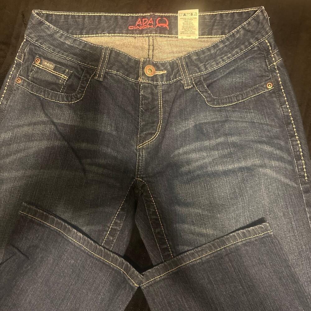 ADA COLLECTION Women's Blue Denim Boot Cut Jeans
